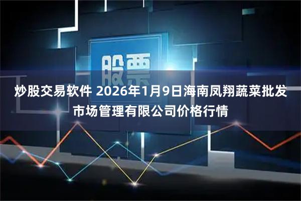 炒股交易软件 2026年1月9日海南凤翔蔬菜批发市场管理有限公司价格行情